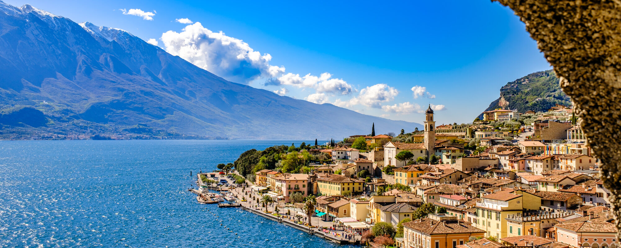 old town of Limone sul Garda in Italy